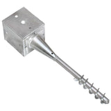 Ground Spikes 6 pcs Silver 12x12x56 cm Galvanised Steel 145444