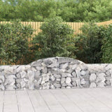 Arched Gabion Baskets 7 pcs 300x30x60/80 cm Galvanised Iron 3146490