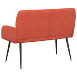 2 Seater Sofa with Metal Legs 2-Seater Red Orange 42051050
