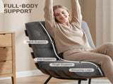 Accent Chair, Linen-look Fabric Reading Chair with Spring Cushion, Slatted Support, Steel Frame, T3398P552693