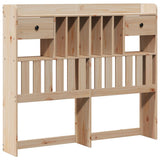 Bookcase Bed without Mattress 135x190 cm Double Solid Wood Pine 3308897