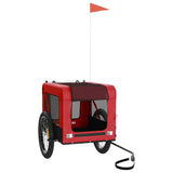 Pet Bike Trailer Red and Black Oxford Fabric&Iron 93922
