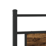 Metal Bed Frame without Mattress Smoked Oak 200x200 cm 3325117