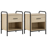 Bedside Cabinet 2 pcs Sonoma Oak 40 x 30 x 50 cm 8013497