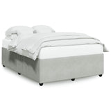 Bed Frame without Mattress Light Grey 140x200 cm Velvet 3285012