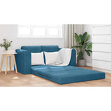 Sofa Bed Blue 148 x 71 x 83 cm Velvet 4106683