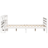 Bed Frame without Mattress White 120x200 cm Solid Wood Pine 3305825