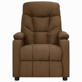 Recliner Chair Brown Fabric 339086