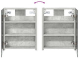 Bathroom Cabinet Set 3 pcs 80 x 10.5 x 50 cm Engineered wood 3403651