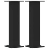 Plant Stands 2 pcs Black 30x30x95 cm Engineered Wood 3307874
