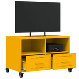 TV Cabinet Mustard Yellow 68x39x43.5 cm Steel 846701