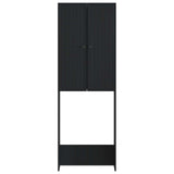 Toilet Cabinet EDE Black 66 x 25.5 x 190 cm Engineered Wood 896036