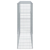 Gabion Basket with Cover 200x50x150 cm Galvanised Iron 3295155
