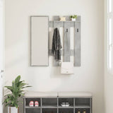 Wall-Mounted Coat Rack Concrete Grey 100 x 10 x 100 cm 874510