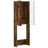 Toilet Cabinet ZWOLLE Smoked Oak 66 x 25.5 x 190 cm 896480