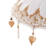 Balinese Parasol Cream 95 x 95 x 260 cm Cotton and solid wood 3356908