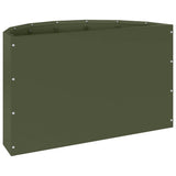 Planter Olive Green 60 x 30 x 35 cm Steel 883699