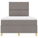Box Spring Bed with Headboard Taupe 120 x 200 cm Fabric 3339690
