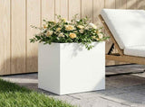 Garden Planter White 40 x 30 x 50 cm Cold-rolled Steel 8005486