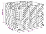 Storage Baskets 2 pcs Natural 28 x 28 x 28 cm Water hyacinth 42020139