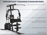 Multi-Exercise Gym Station, with 45kg Weight Stack, for Full Body Workout T3398P349211
