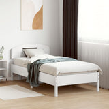 Headboard White 90 cm Solid Wood Pine 842519