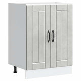 Sink Base Cabinet Lucca Concrete Grey Engineered Wood 853681