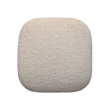 Boucle Cream Square Footstool IN3306