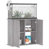 Aquarium Stand Grey Sonoma 81x36x73 cm Engineered Wood 833629