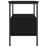 Bedside Cabinet Black 34x36x50 cm Engineered Wood 826043