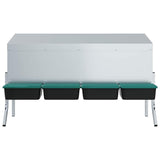 Chicken Nesting Box 4 Compartments with Legs Galvanised Steel 4104905