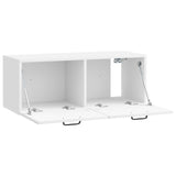 Wall-Mounted TV Cabinet High Gloss White 78.5 x 31 x 30 cm 899059