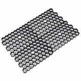 Grass Grids 16 pcs Black 60x40x3 cm Plastic 146279