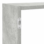 ZNTS Wall Cube Shelf 7 Compartments Concrete Grey Engineered Wood 860025