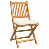 Folding Chair 4 pcs White 49 x 57.5 x 92cm Solid Acacia wood 3329121