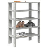 ZNTS Shoe Rack Concrete Grey 61x32x87.5 cm Engineered Wood 859854