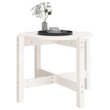 Coffee Table White 62.5x45 cm Solid Wood Pine 822303