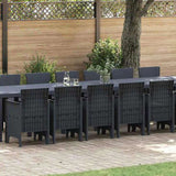 Garden Dining Set with Cushions 17 pcs Anthracite PP 3378655