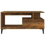 Coffee Table Smoked Oak 90x49x45 cm Engineered Wood 819625
