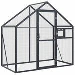 ZNTS Aviary Anthracite 179x100x185 cm Aluminium 152260