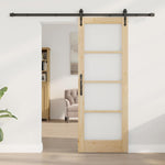 Sliding Door Manual ORKDAL Brown 73.5 x 198.5 cm Wood and metal 3332463