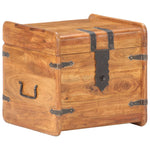 ZNTS Chest 40x40x40 cm Solid Acacia Wood 289647