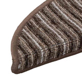 Self-adhesive Stair Mats 15 pcs Brown 56 x 17 x 3 cm 42011440