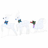 LED Reindeers 3 pcs Cold White Fabric 42012986