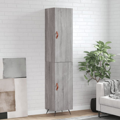 Highboard Grey Sonoma 34.5x34x180 cm Engineered Wood 3198767