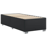 Bed Frame without Mattress Black 90x190 cm Single Faux Leather 3284536