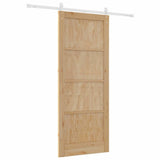 Sliding Door ORKDAL Brown 86 x 211 cm Solid Pine Wood 3333708