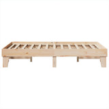 Bed Frame without Mattress 120x200 cm Solid Wood Pine 855358