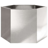 Garden Planter Hexagon 69x60x45 cm Stainless Steel 851126