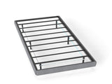 90cm190cm Grey Floating Single Bed Frame with LED Lights, Metal Platform Bed with Underbed Storage, T6135P516183